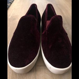 Joie Velvet Slip on Sneakers